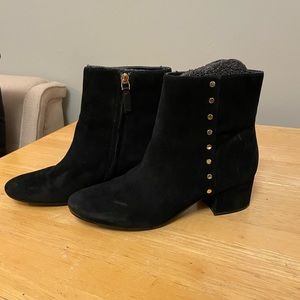 Ralph Lauren Black suede ankle boots size 8.5